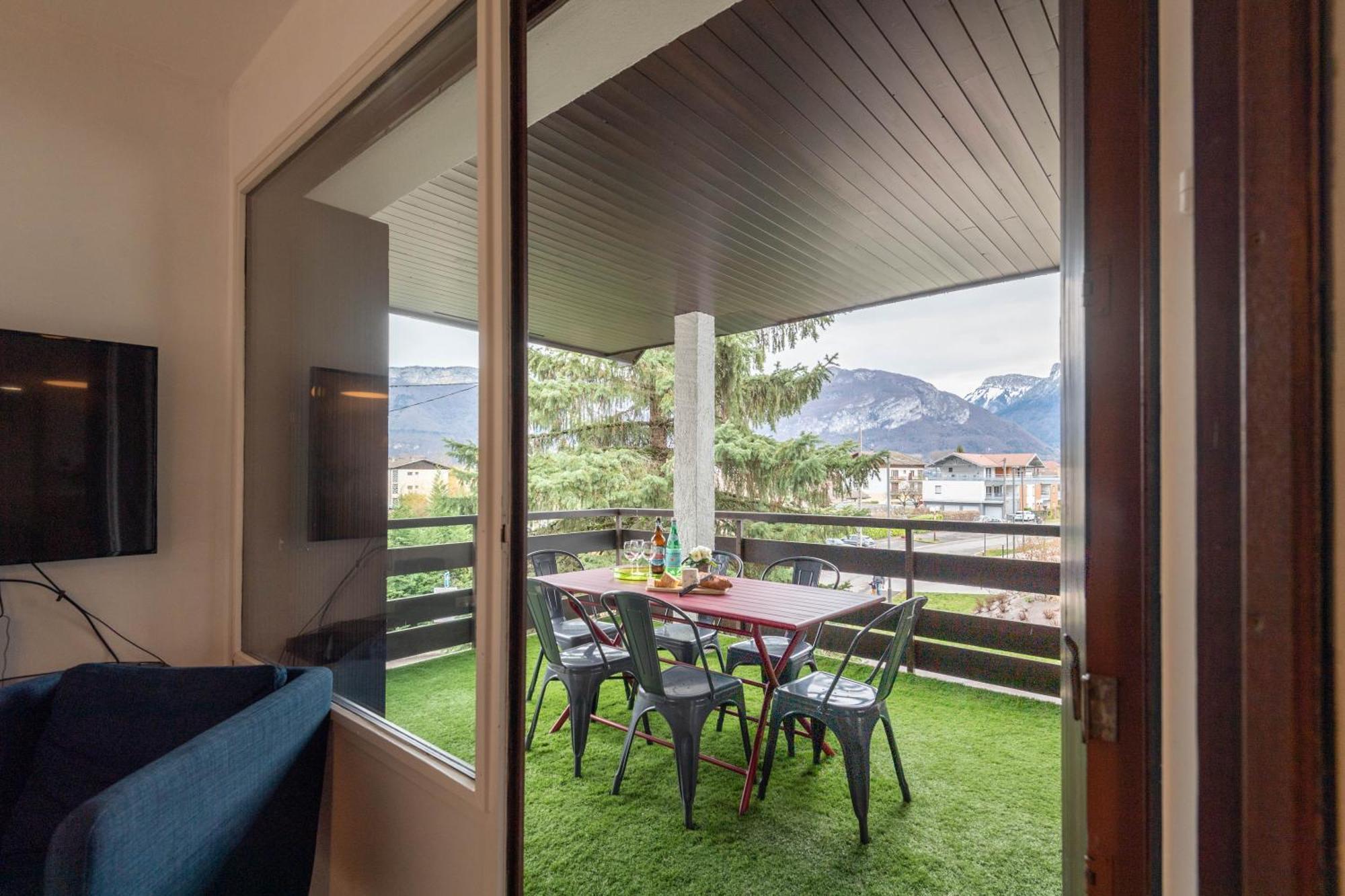 Bel Apt Terrasse A 2 Pas Du Lac Sévrier Exterior foto